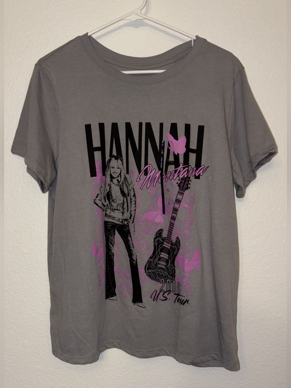 NWT Disney Hannah Montana 2006 US Tour Graphic Tee Large
